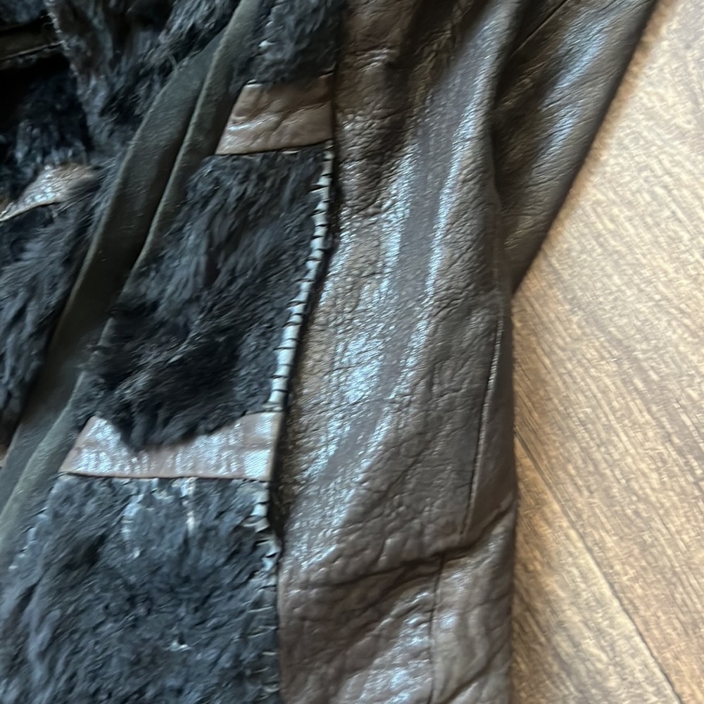 Helmut Lang Fur Leather Jacket - Picture 5 of 11